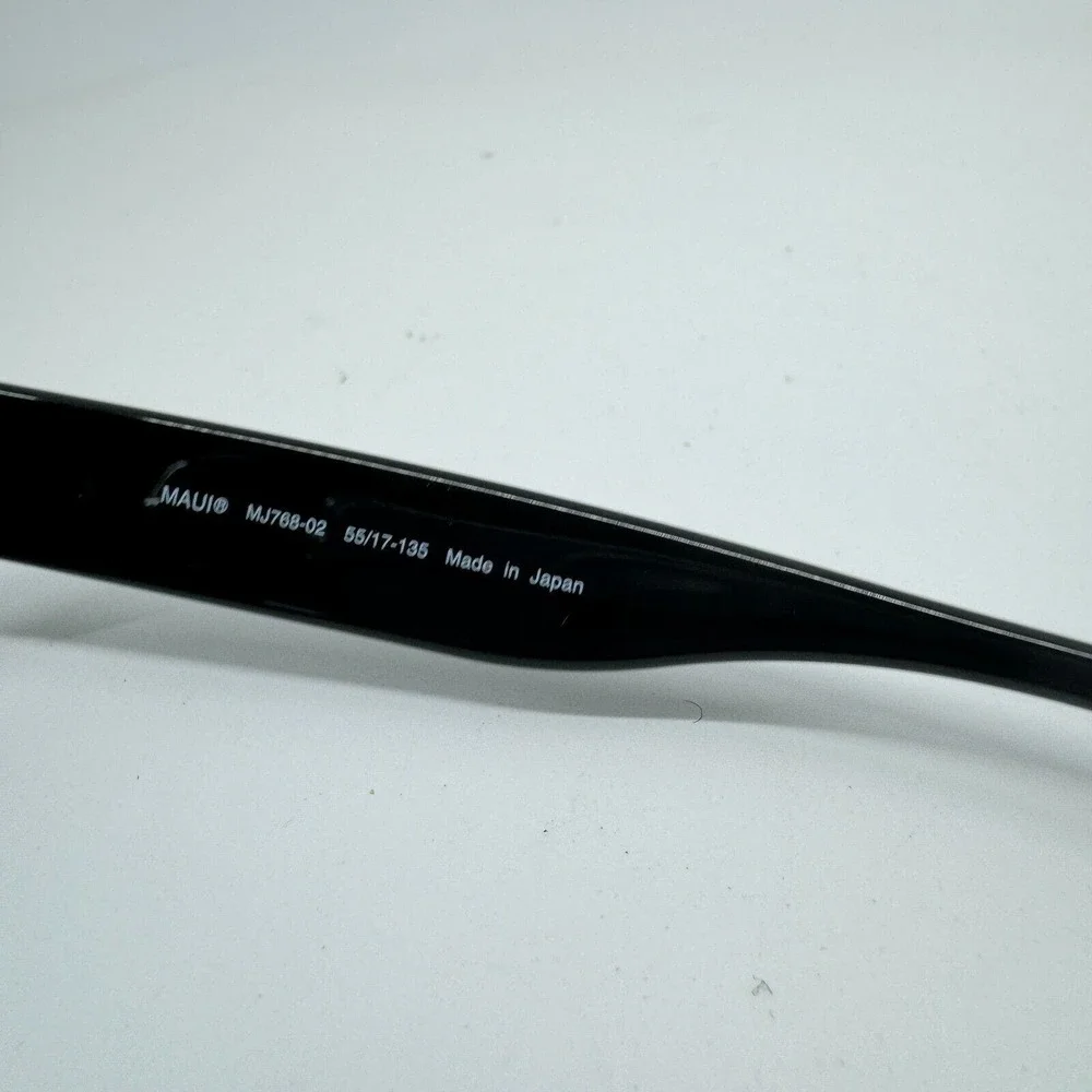Maui Jim MJ768-02‎ PLUMERIA Eyeglasses Frames Black Square Full Rim 55-17 H10898